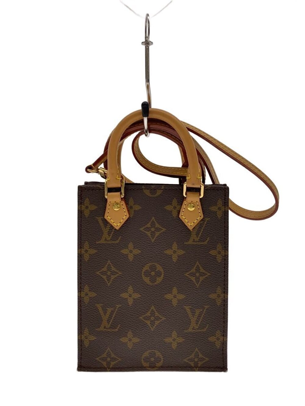 LOUIS VUITTON Sac Plat Monogram Canvas Brown All over